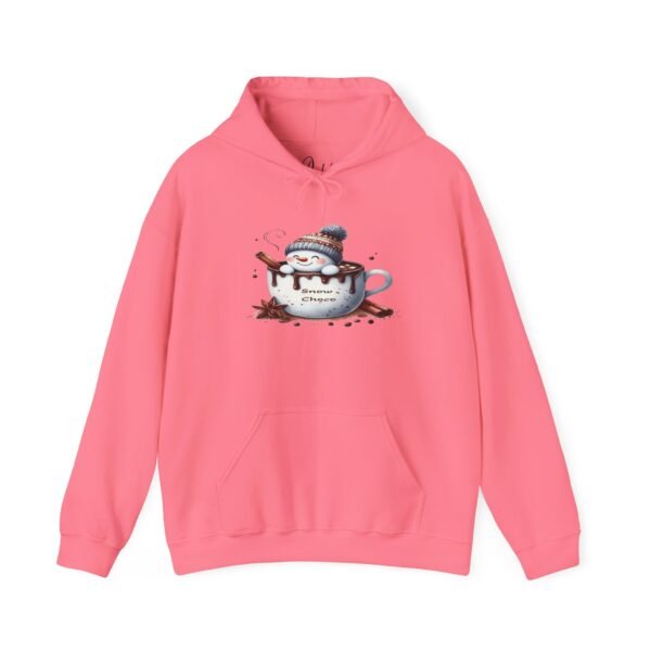 "Snow Choco - Adorable Hot Chocolate Winter Snowman Unisex Heavy Blend™ Hooded Sweatshirt for Men & Women - Image 35