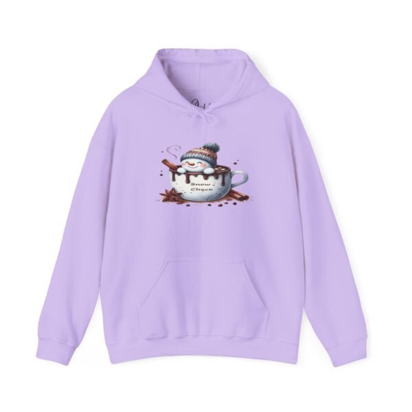 "Snow Choco - Adorable Hot Chocolate Winter Snowman Unisex Heavy Blend™ Hooded Sweatshirt for Men & Women - Image 14