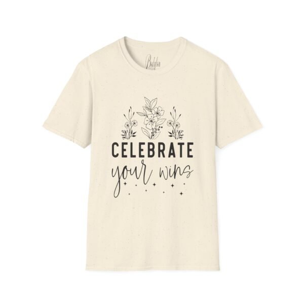 🎉"Celebrate Your Wins" – Every Victory Counts! 🏆Unisex Soft style T-Shirt - Image 2