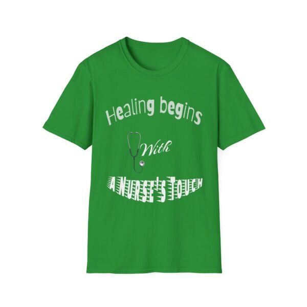 Healing Begins with a Nurse’s Touch – Comfort & Care Unisex Soft style T-Shirt - Image 22