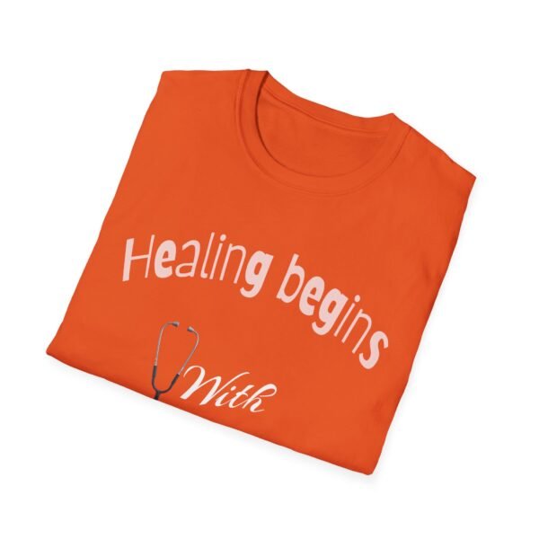 Healing Begins with a Nurse’s Touch – Comfort & Care Unisex Soft style T-Shirt - Image 18