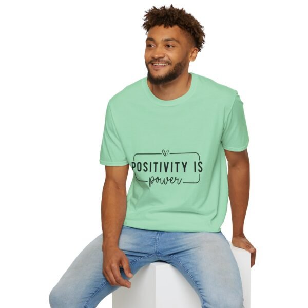 ⚡"Positivity is Power" – Spread Good Vibes Everywhere ✨Unisex Soft style T-Shirt - Image 31