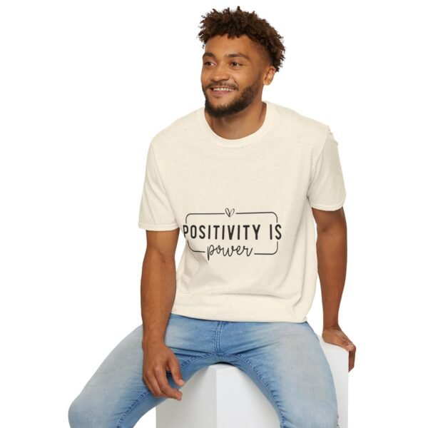 ⚡"Positivity is Power" – Spread Good Vibes Everywhere ✨Unisex Soft style T-Shirt - Image 8