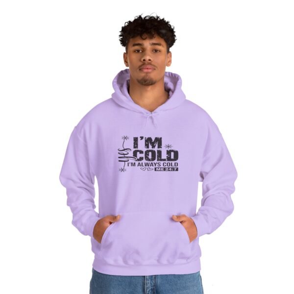 🧊 "Yes, I'm Cold – Always Cold, Me 24/7" Cozy Unisex Heavy Blend™ Hooded Sweatshirt ❄️ - Image 23