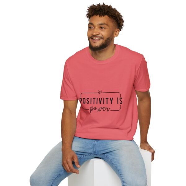 ⚡"Positivity is Power" – Spread Good Vibes Everywhere ✨Unisex Soft style T-Shirt - Image 24