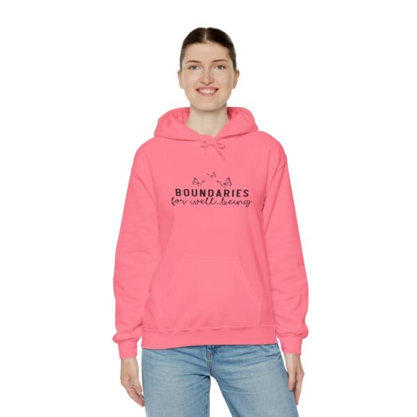 🛑 "Boundaries for Well-Being" – Self-Care & Empowerment Unisex Heavy Blend™ Hooded Sweatshirt 🛑 - Image 7