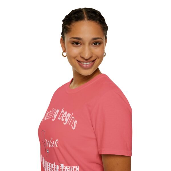 Healing Begins with a Nurse’s Touch – Comfort & Care Unisex Soft style T-Shirt - Image 12