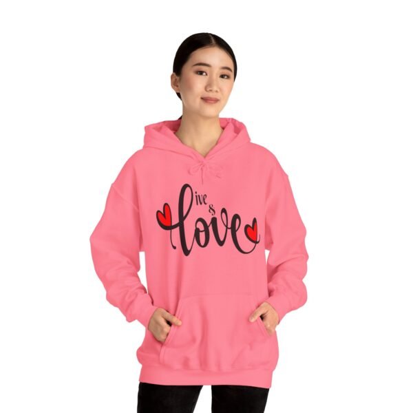 ❤️ "Live & Love"– Wear Love, Live Fully ✨Unisex Heavy Blend™ Hooded Sweatshirt - Image 37