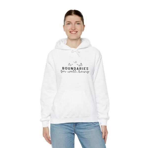 🛑 "Boundaries for Well-Being" – Self-Care & Empowerment Unisex Heavy Blend™ Hooded Sweatshirt 🛑 - Image 14