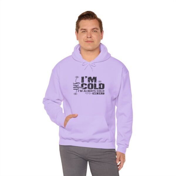 🧊 "Yes, I'm Cold – Always Cold, Me 24/7" Cozy Unisex Heavy Blend™ Hooded Sweatshirt ❄️ - Image 25