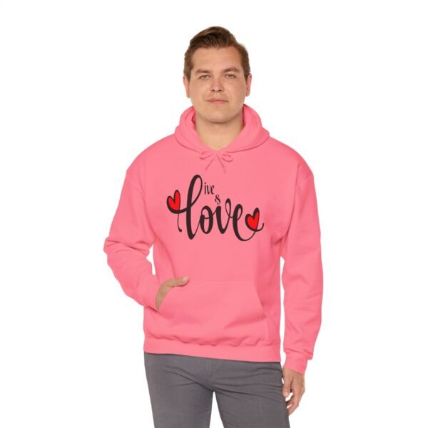 ❤️ "Live & Love"– Wear Love, Live Fully ✨Unisex Heavy Blend™ Hooded Sweatshirt - Image 35