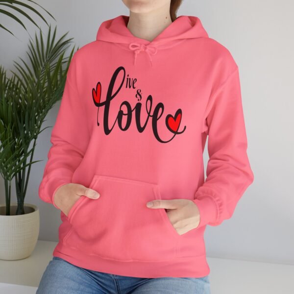 ❤️ "Live & Love"– Wear Love, Live Fully ✨Unisex Heavy Blend™ Hooded Sweatshirt - Image 36