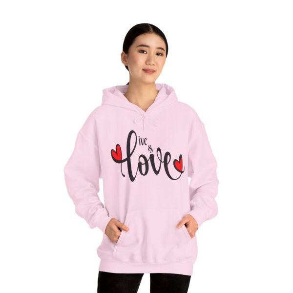 ❤️ "Live & Love"– Wear Love, Live Fully ✨Unisex Heavy Blend™ Hooded Sweatshirt - Image 31