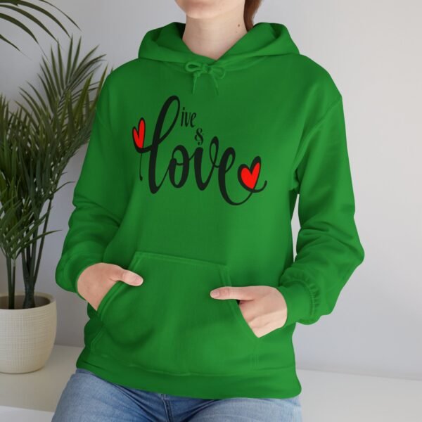 ❤️ "Live & Love"– Wear Love, Live Fully ✨Unisex Heavy Blend™ Hooded Sweatshirt - Image 17