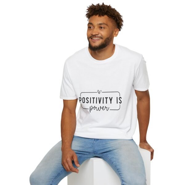 ⚡"Positivity is Power" – Spread Good Vibes Everywhere ✨Unisex Soft style T-Shirt - Image 16