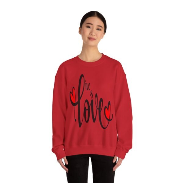 ❤️ "Live & Love"– Cozy Comfort ✨Unisex Heavy Blend™ Crewneck Sweatshirt - Image 33