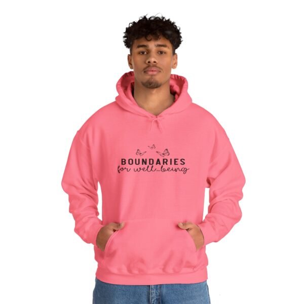 🛑 "Boundaries for Well-Being" – Self-Care & Empowerment Unisex Heavy Blend™ Hooded Sweatshirt 🛑 - Image 6