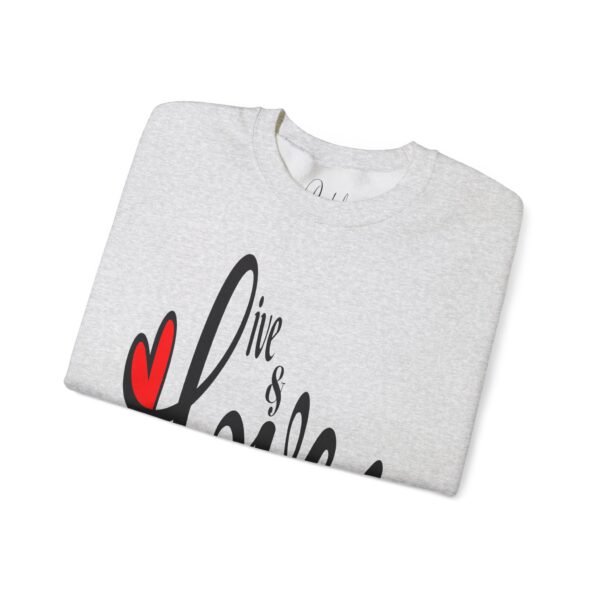 ❤️ "Live & Love"– Cozy Comfort ✨Unisex Heavy Blend™ Crewneck Sweatshirt - Image 15