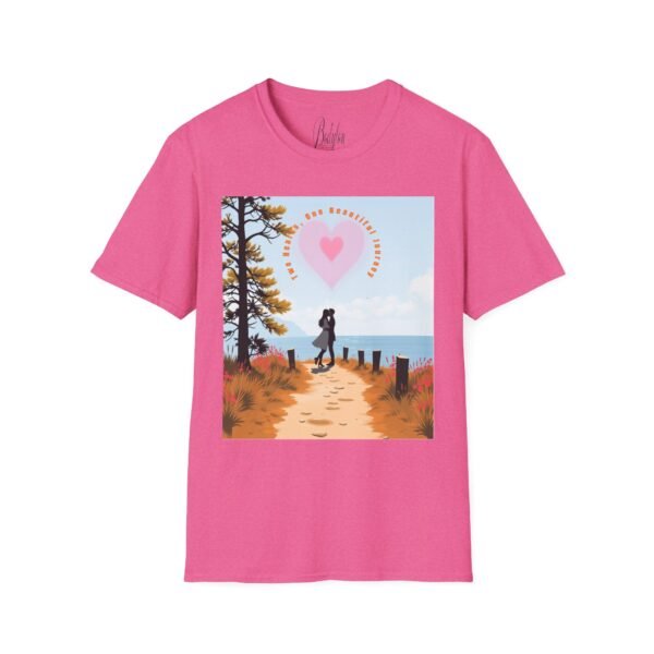 💑 "Two Hearts – One Beautiful Journey"  – Love, Unity & Forever ❤️Unisex T-Shirt for Lovers & Couples - Image 37