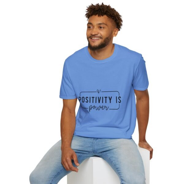 ⚡"Positivity is Power" – Spread Good Vibes Everywhere ✨Unisex Soft style T-Shirt - Image 39