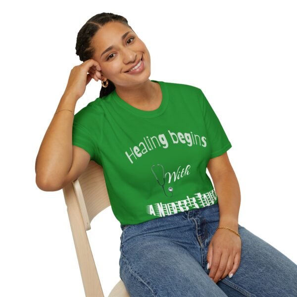 Healing Begins with a Nurse’s Touch – Comfort & Care Unisex Soft style T-Shirt - Image 27