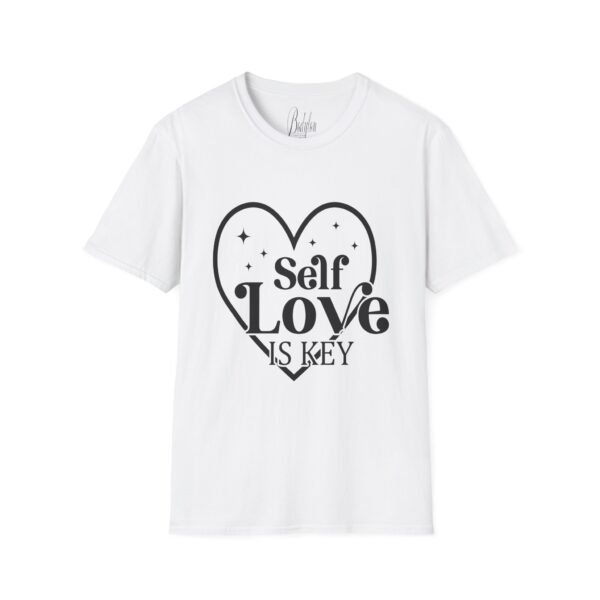 💖 "Self-Love is Key" 🔑– Unlock Your Confidence Unisex Soft style T-Shirt - Image 9