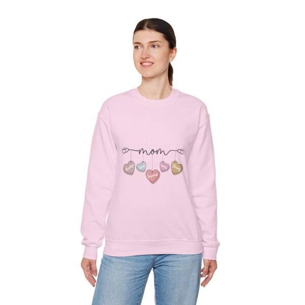 💖 "Mom – Beautiful, Loved, Important, Worthy, Strong" Heavy Blend™ Crewneck Sweatshirt 💖 - Image 5