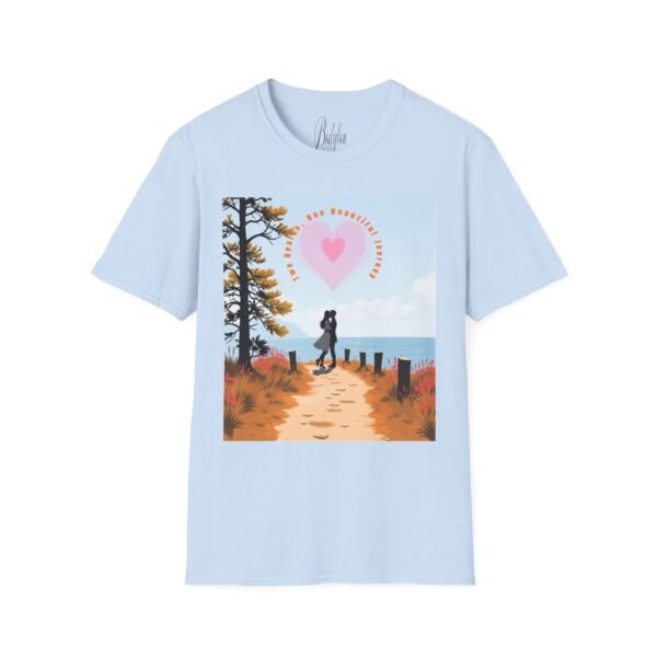 💑 "Two Hearts – One Beautiful Journey"  – Love, Unity & Forever ❤️Unisex T-Shirt for Lovers & Couples - Image 2