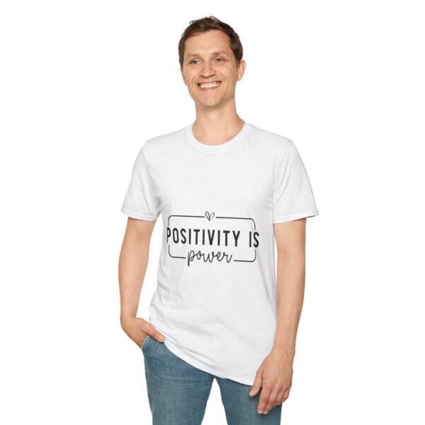 ⚡"Positivity is Power" – Spread Good Vibes Everywhere ✨Unisex Soft style T-Shirt - Image 14