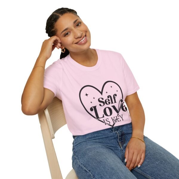 💖 "Self-Love is Key" 🔑– Unlock Your Confidence Unisex Soft style T-Shirt - Image 45