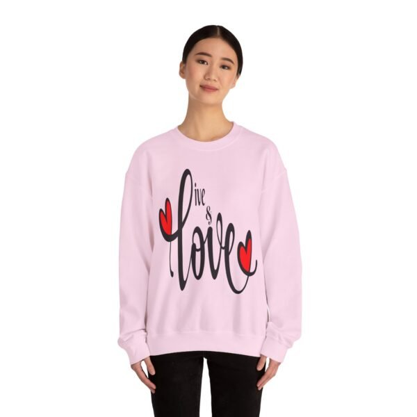 ❤️ "Live & Love"– Cozy Comfort ✨Unisex Heavy Blend™ Crewneck Sweatshirt - Image 27