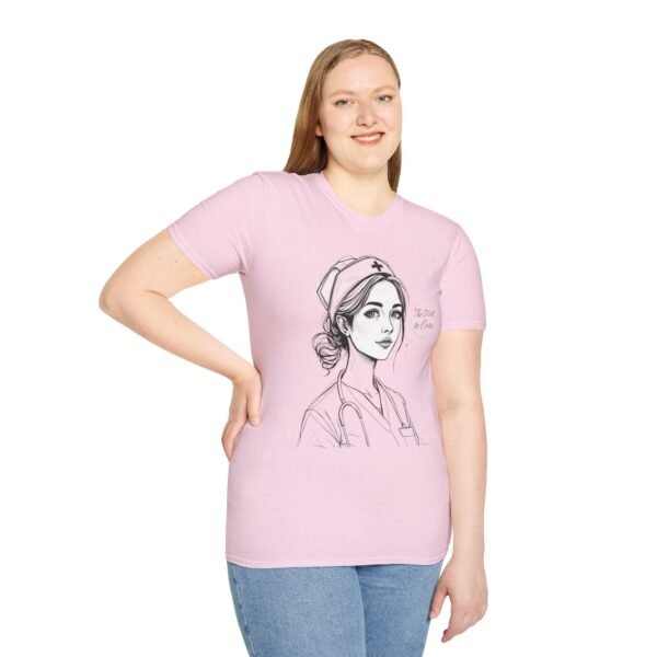 "The Will to Care" – Nurse Tribute  Soft style T-Shirt - Image 7