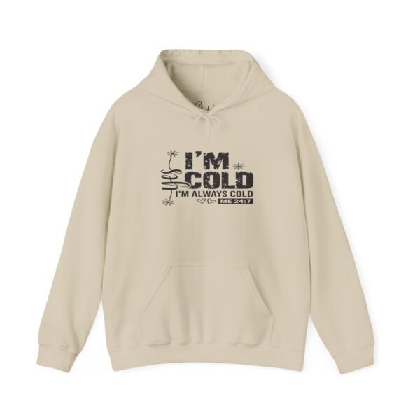 🧊 "Yes, I'm Cold – Always Cold, Me 24/7" Cozy Unisex Heavy Blend™ Hooded Sweatshirt ❄️ - Image 14