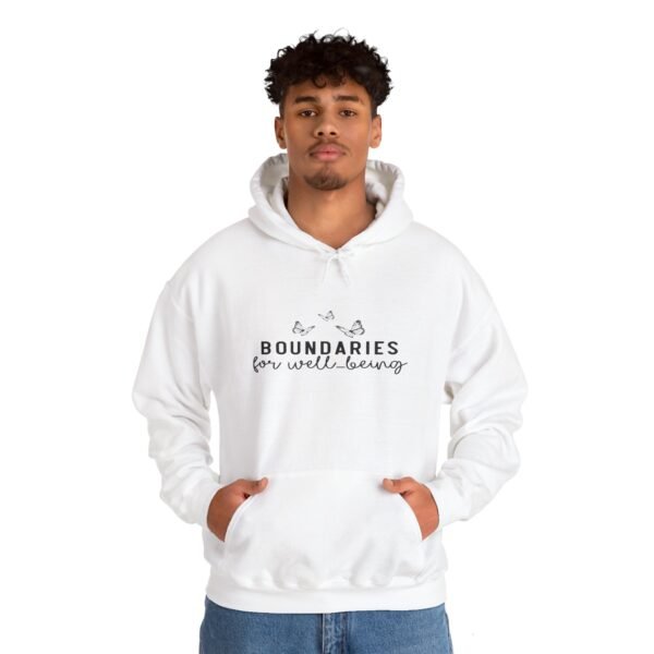 🛑 "Boundaries for Well-Being" – Self-Care & Empowerment Unisex Heavy Blend™ Hooded Sweatshirt 🛑 - Image 13