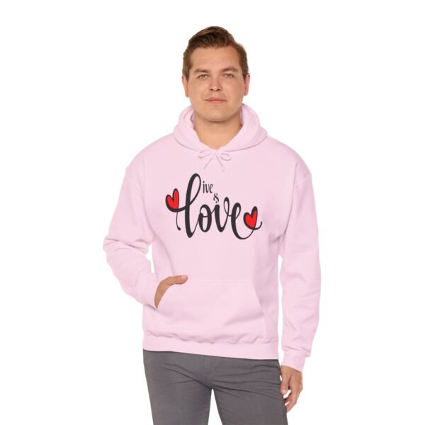 ❤️ "Live & Love"– Wear Love, Live Fully ✨Unisex Heavy Blend™ Hooded Sweatshirt - Image 29