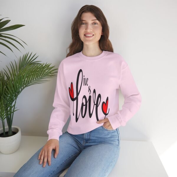 ❤️ "Live & Love"– Cozy Comfort ✨Unisex Heavy Blend™ Crewneck Sweatshirt - Image 29