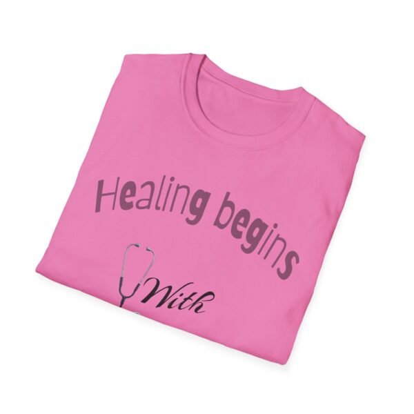 Healing Begins with a Nurse’s Touch – Comfort & Care Soft style T-Shirt - Image 39