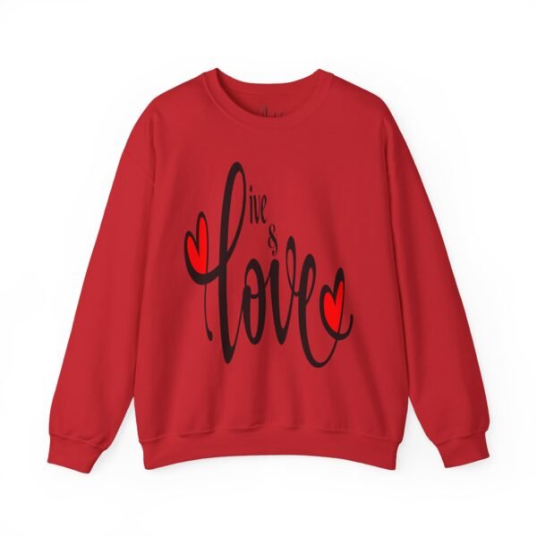 ❤️ "Live & Love"– Cozy Comfort ✨Unisex Heavy Blend™ Crewneck Sweatshirt - Image 30