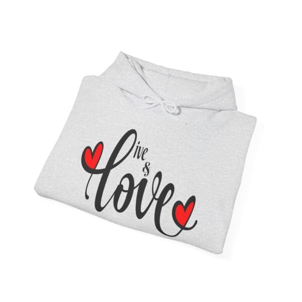 ❤️ "Live & Love"– Wear Love, Live Fully ✨Unisex Heavy Blend™ Hooded Sweatshirt - Image 10