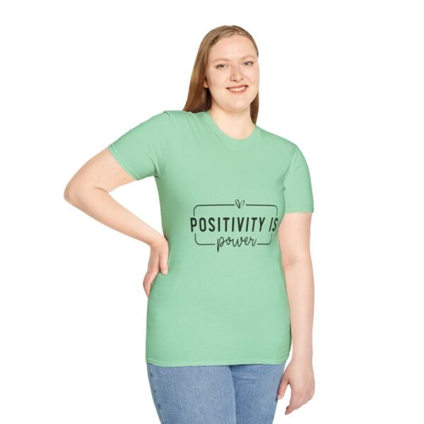 ⚡"Positivity is Power" – Spread Good Vibes Everywhere ✨Unisex Soft style T-Shirt - Image 29