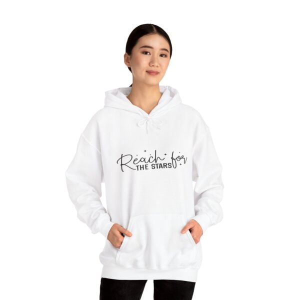 🚀 "Reach for the Stars" – Believe in Yourself & Achieve Greatness 🌟Unisex Heavy Blend™ Hooded Sweatshirt - Image 17