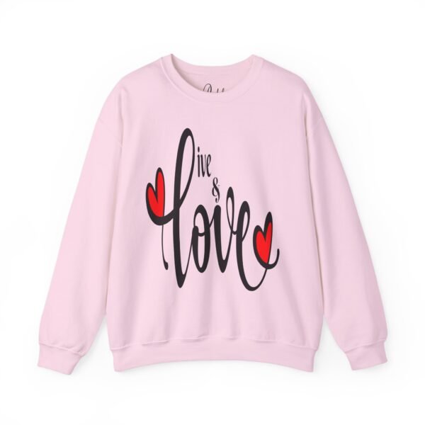 ❤️ "Live & Love"– Cozy Comfort ✨Unisex Heavy Blend™ Crewneck Sweatshirt - Image 24