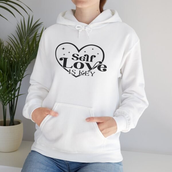 💖 "Self-Love is Key" – Love Yourself Fully ✨Unisex Heavy Blend™ Hooded Sweatshirt - Image 12