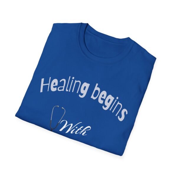 Healing Begins with a Nurse’s Touch – Comfort & Care Unisex Soft style T-Shirt - Image 32