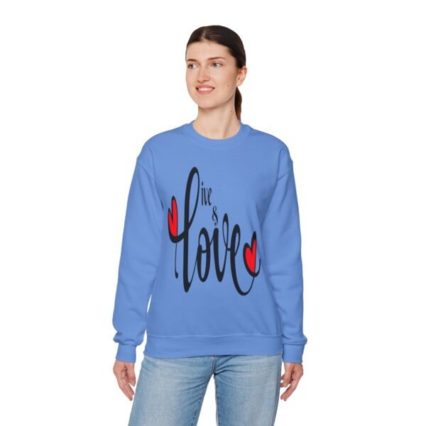 ❤️ "Live & Love"– Cozy Comfort ✨Unisex Heavy Blend™ Crewneck Sweatshirt - Image 23