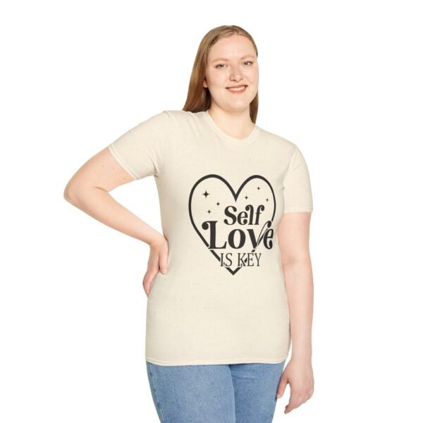 💖 "Self-Love is Key" 🔑– Unlock Your Confidence Unisex Soft style T-Shirt - Image 6