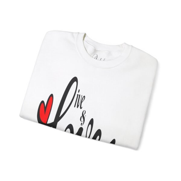 ❤️ "Live & Love"– Cozy Comfort ✨Unisex Heavy Blend™ Crewneck Sweatshirt - Image 10