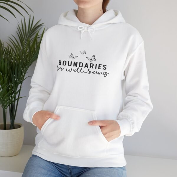 🛑 "Boundaries for Well-Being" – Self-Care & Empowerment Unisex Heavy Blend™ Hooded Sweatshirt 🛑 - Image 17