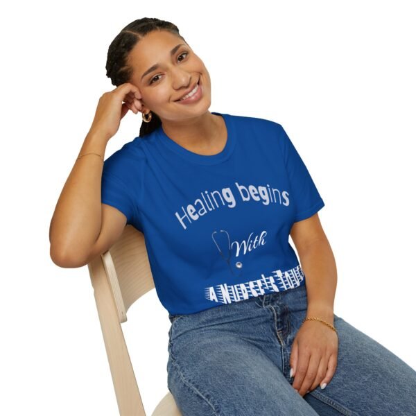 Healing Begins with a Nurse’s Touch – Comfort & Care Unisex Soft style T-Shirt - Image 34