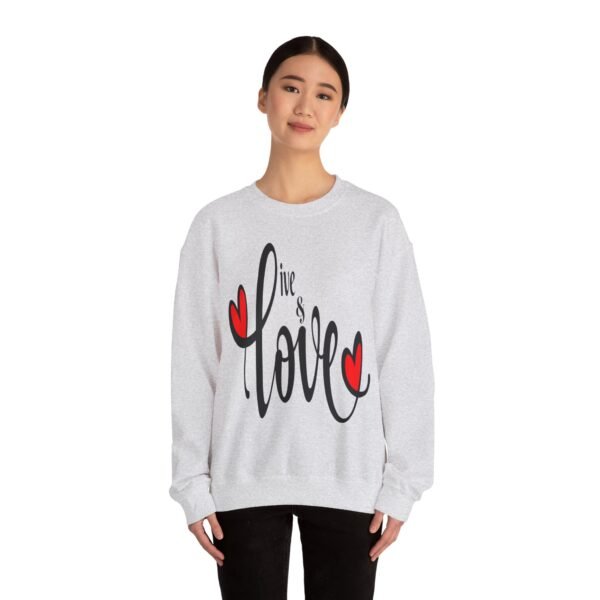 ❤️ "Live & Love"– Cozy Comfort ✨Unisex Heavy Blend™ Crewneck Sweatshirt - Image 16